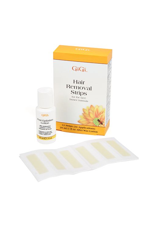 GiGi Bandas Removedoras de Vello Facial 12 Bandas/24 Aplicaciones