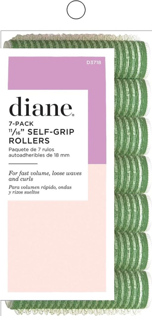 Diane Tubos de Velcro Verdes 7 Unidades 11/16"/18mm