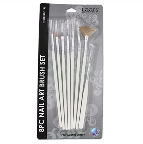 Set de 8 Piezas para Decorar U&ntilde;as