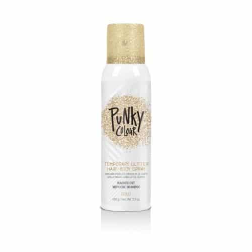 Punky Color Spray Brillantina Dorada para Cabello y Cuerpo 100g