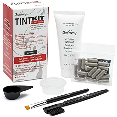 Godefroy Tinte de cejas Cafe Obscuro Cejas 20 Capsulas (henna) Hasta 6 Semanas de Color!