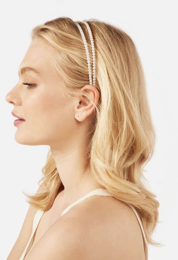 Banda para El cabello con Perlas Unidad