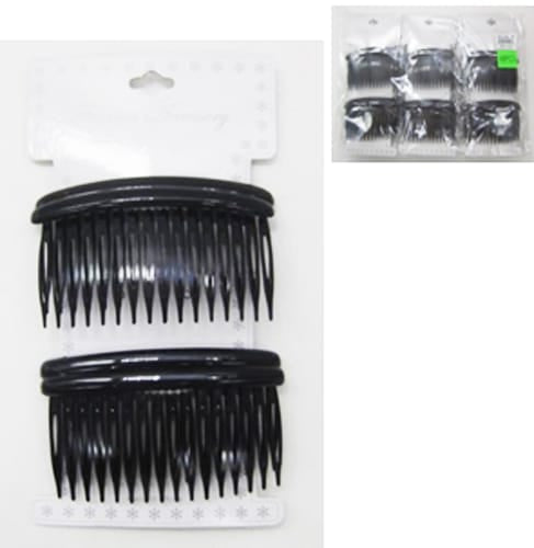 Peinetas Negras para Cabello 4Unidades 8.5cms