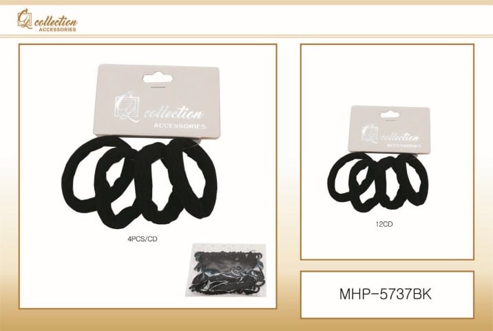 Hules de Tela Negros 4 Unidades