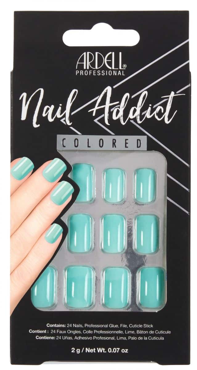 Ardell Nail Addict Mint Kit Press On Nails 24 U&ntilde;as PROMO WEB