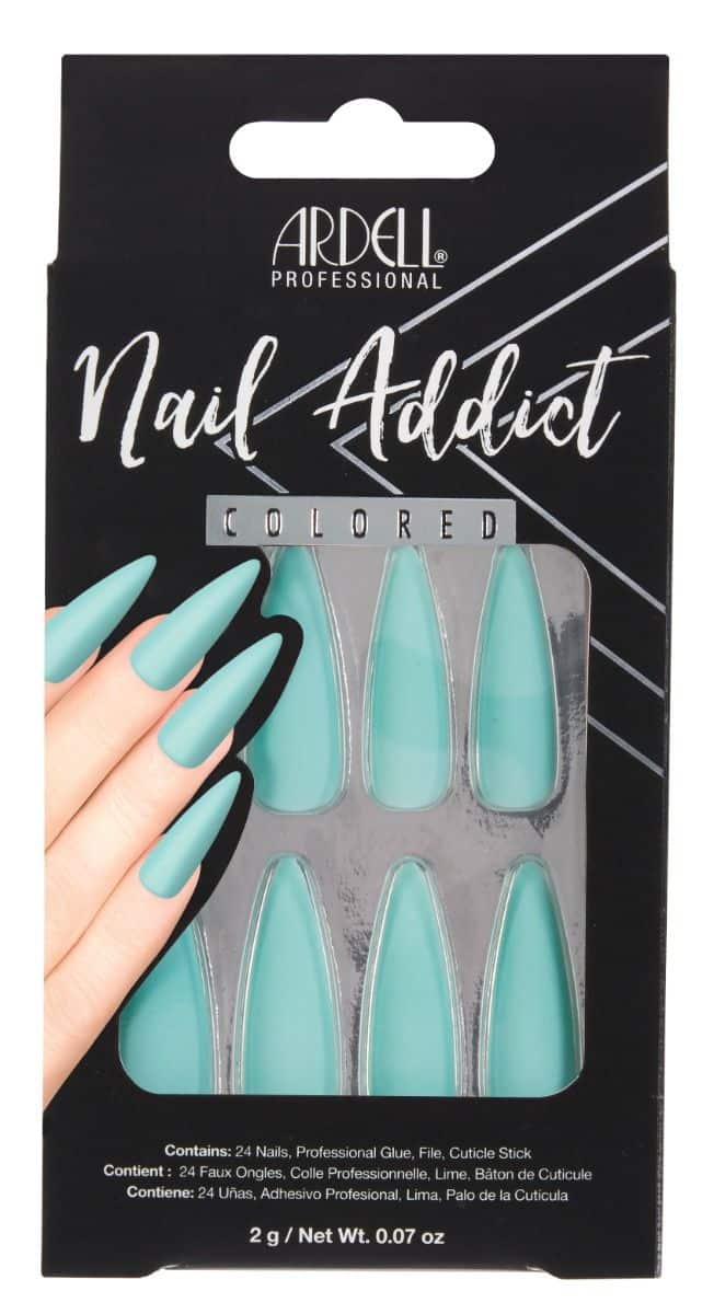 Ardell Nail Addict Blue Lagoon Kit Press On Nails 24 U&ntilde;as PROMO WEB