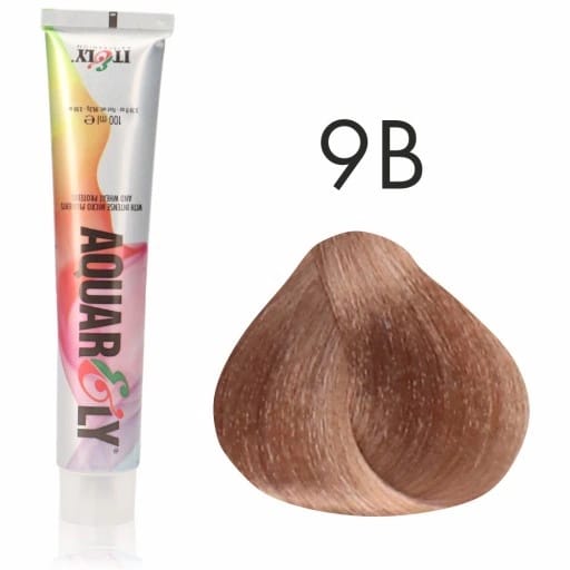 Itely Aquarely Tinte Color 9B 100ml Rubio Clarisimo Beige (9.203)