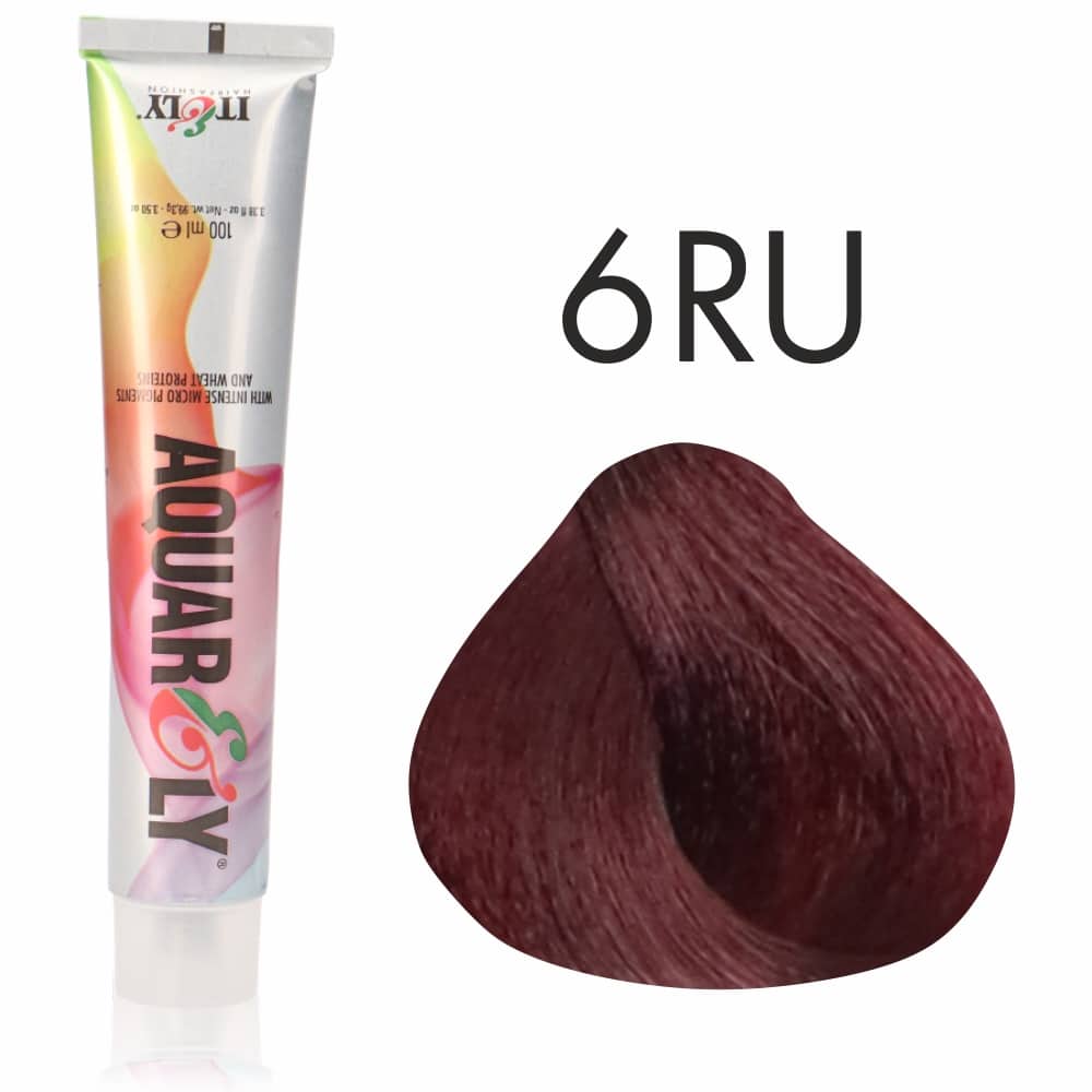 Itely Aquarely Tinte Color 6RU 100ml Rubio Oscuro Rojo Rubi(6.556)