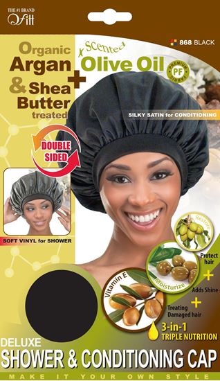 Qfitt Gorra de Ba&ntilde;o y de Tratamiento Con Infusion de Aceites