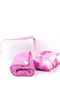Tame The Main Gorra de Ba&ntilde;o y Turbante Pink Tie Die