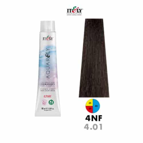 Itely Aquarely Tinte 4NF Casta&ntilde;o Medio Natural Frio 100ml