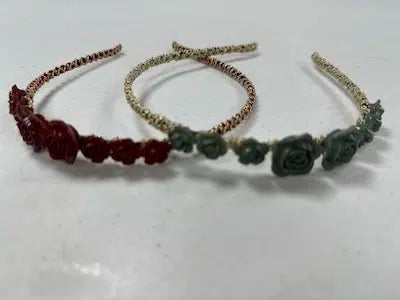 Diadema con Flores Unidad, Varios Colores Disponibles