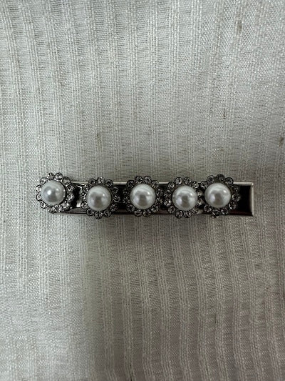 Clip de Perlas en forma de Flor 6CMS