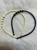 Diadema Fashion Blanca o Negra Unidad