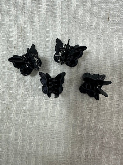 Mariposas Mini Color Negro 20 Unidades 1.5cms