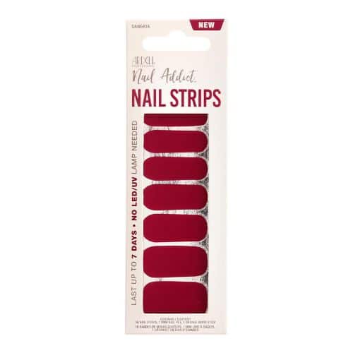 Ardell Nail Addict Color Adhesivo Nail Strips Sangria