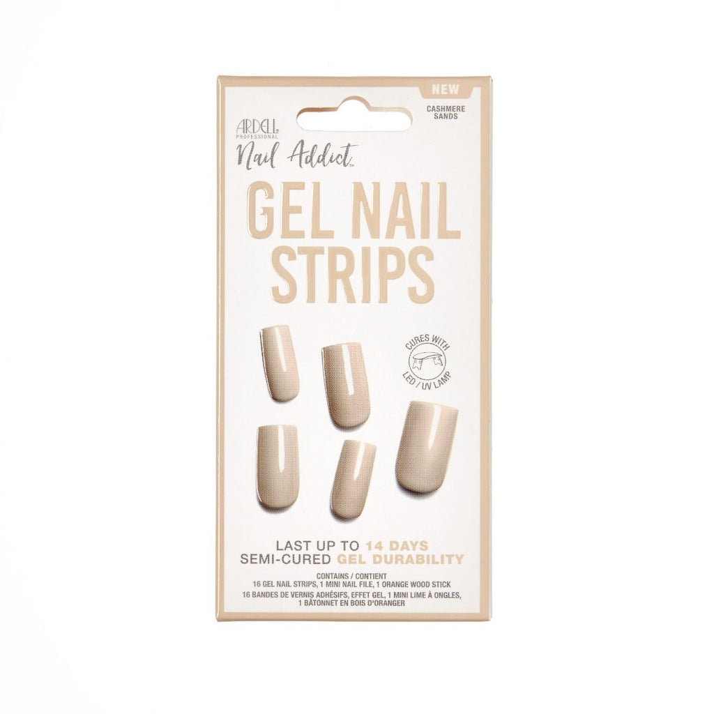 Ardell Nail Addict Strips Esmalte en Gel Cashmire Sand 16 Tiras