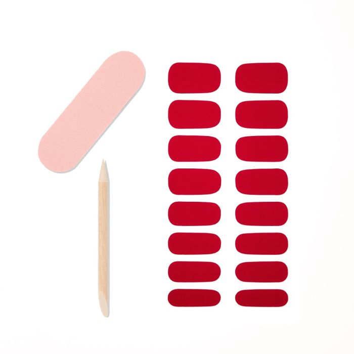 Ardell Nail Addict Strips Esmalte en Gel Cherry Bomb 16 Tiras