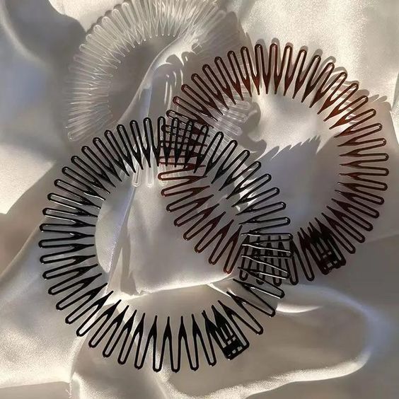 Peineta Circular Zig Zag &ndash; 4 Unidades