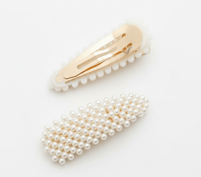 Snap Clip de Perlas 7cms Unidad