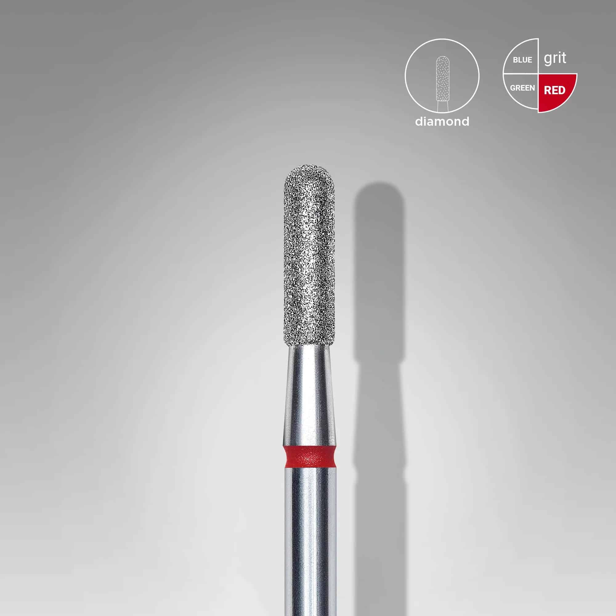 Staleks Punta Diamante Rojo Redondeado 2.3mm/8mm