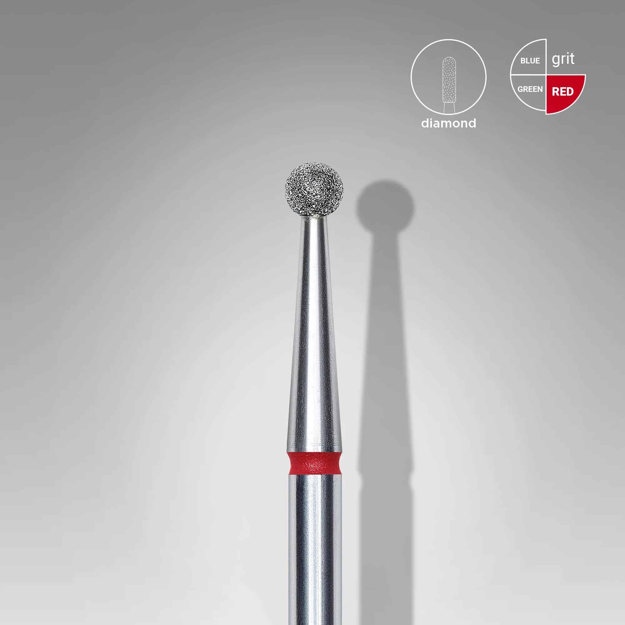 Staleks Punta Diamante Rojo Bola 2.5mm