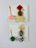 Clips con Piedras para Cabello Blister 2 Unidades