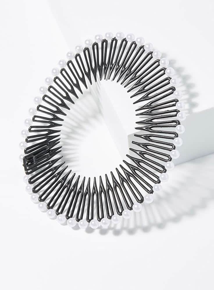 Diadema Zig Zag con Perlas Unidad