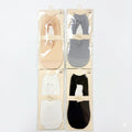 Calcetas No Show 1 Par  Disponibles en Blanco, Gris, Beige o Negro