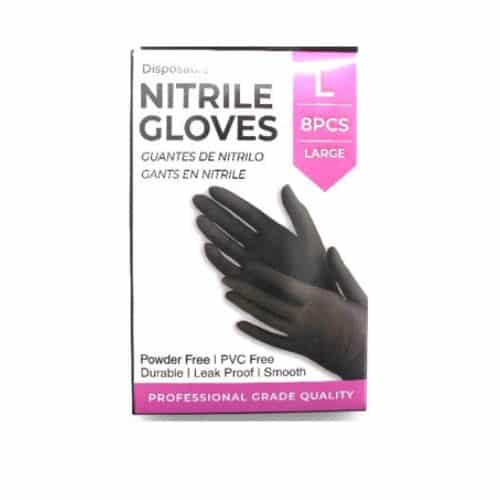 Guantes de Nitrilo Tama&ntilde;o L 8 Unidades