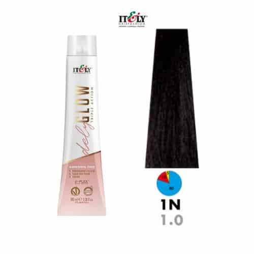 Itely DelyGlow Tinte Sin Amonia 1N Tinte Sin Amonia Negro 100ml