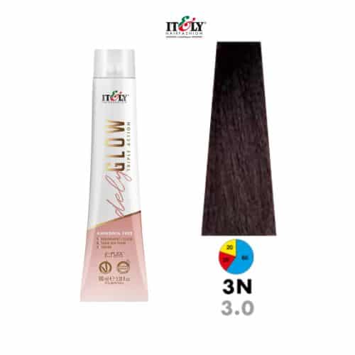 Itely DelyGlow Tinte Sin Amonia 3N 100ml Casta&ntilde;o Obscuro l (3.0)