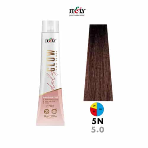 Itely DelyGlow Tinte Sin Amonia 5N Tinte sin Amonia Casta&ntilde;o Claro 100ml