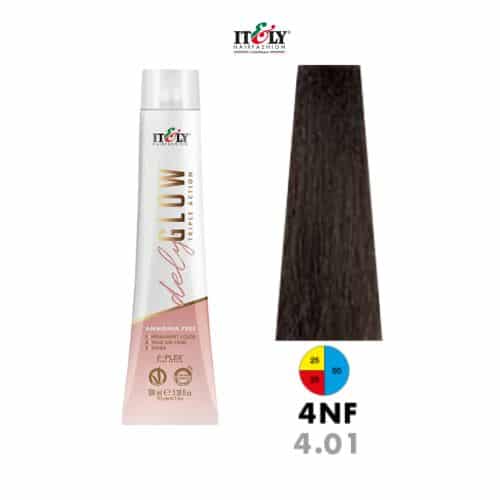 Itely DelyGlow Tinte Sin Amonia 4NF Casta&ntilde;o Natural  Frio 100ml Sin Amonia