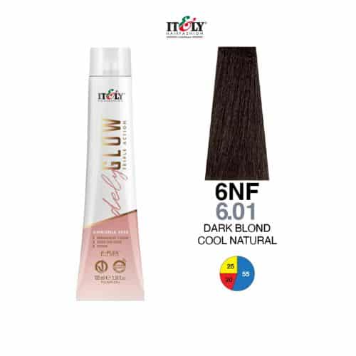Itely DelyGlow Tinte Sin Amonia 6NF 100ml Rubio Obscruso Natural Frio (6.01)