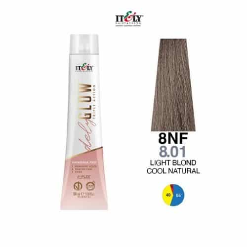 Itely DelyGlow Tinte sin Amonia 8NF 100ml Rubio Claro Natural Frio (8.01)