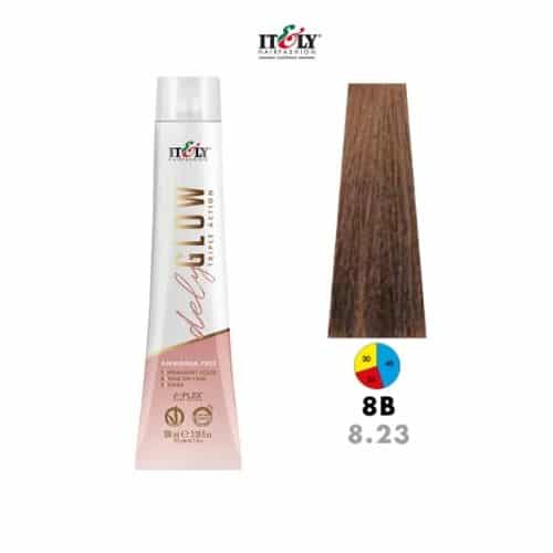 Itely DelyGlowTinte Sin Amonia 8B 100ml Rubio Claro Beige (8.23)