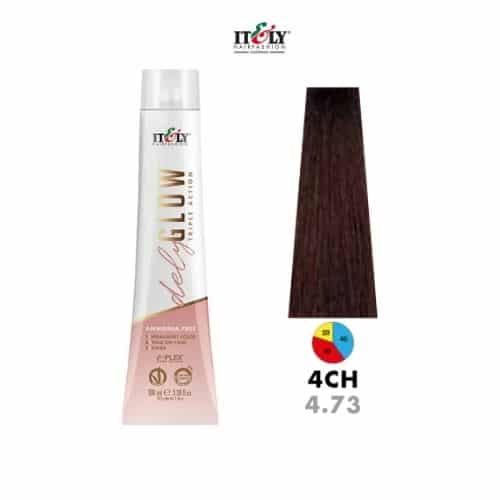 Itely DelyGlow Tinte Sin Amonia  4CH 100ml Casta&ntilde;o Chocolate (4.73)