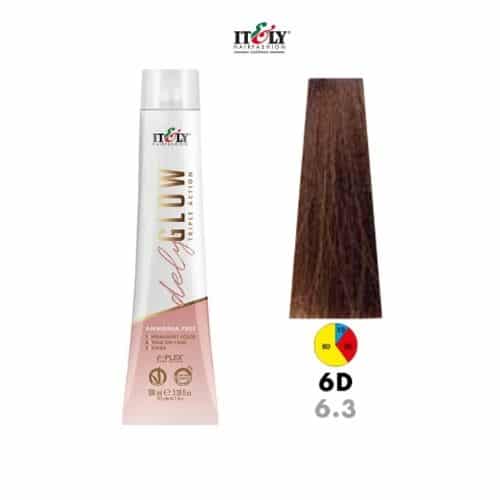 Itely DelyGlow Tinte Sin Aminia 6D 100ml Rubio Obscuro Dorado (6.3)