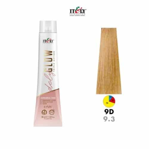 Itely DelyGlow Tinte sin Amonia 9D 100ml Rubio Clarisimo Dorado (9.3)