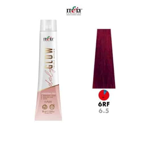 Itely DelyGlow Tinte Sin Amonia 6RF 100ml Rubio Obscuro Rojo Intenso (6.5)
