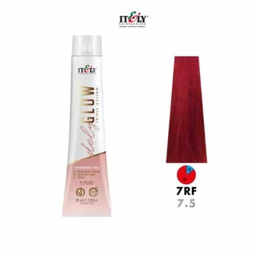 Itely DelyGlow Tinte sin Amonia 7RF 100ml Rubio Rojo Intenso (7.5)