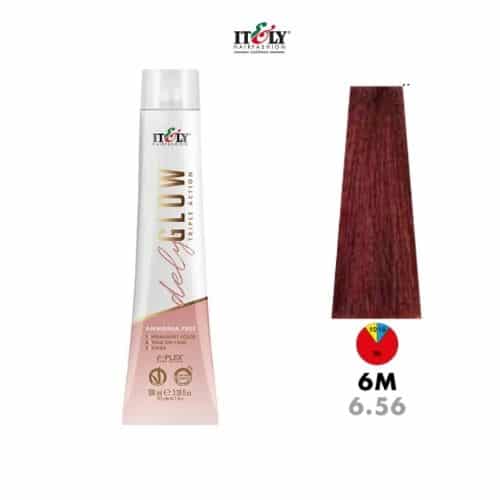 Itely DelyGlow Tinte Sin Amonia 6M 100ml Rubio Obscuro Caoba (6.56)
