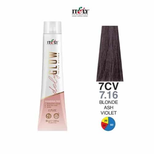 Itely Delyglow Tinte Sin Amonia 7CV 100ml Rubio Cenizo Violeta