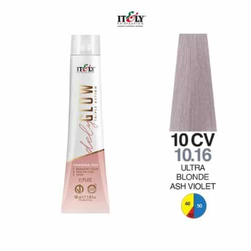 Itely Delyglow Tinte Sin Amonia 10CV Rubio Ultra Claro Ceniza Violeta 100ml