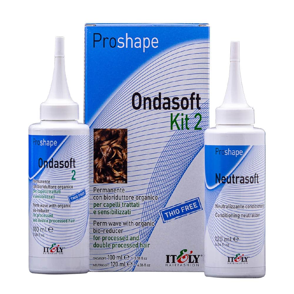 Itely ProShape Kit de Permanente No. 2 Cabellos Tratados Quimicamente