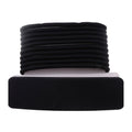 Cola Elastica Forrada Color Negro 10 Unidades y Gancho