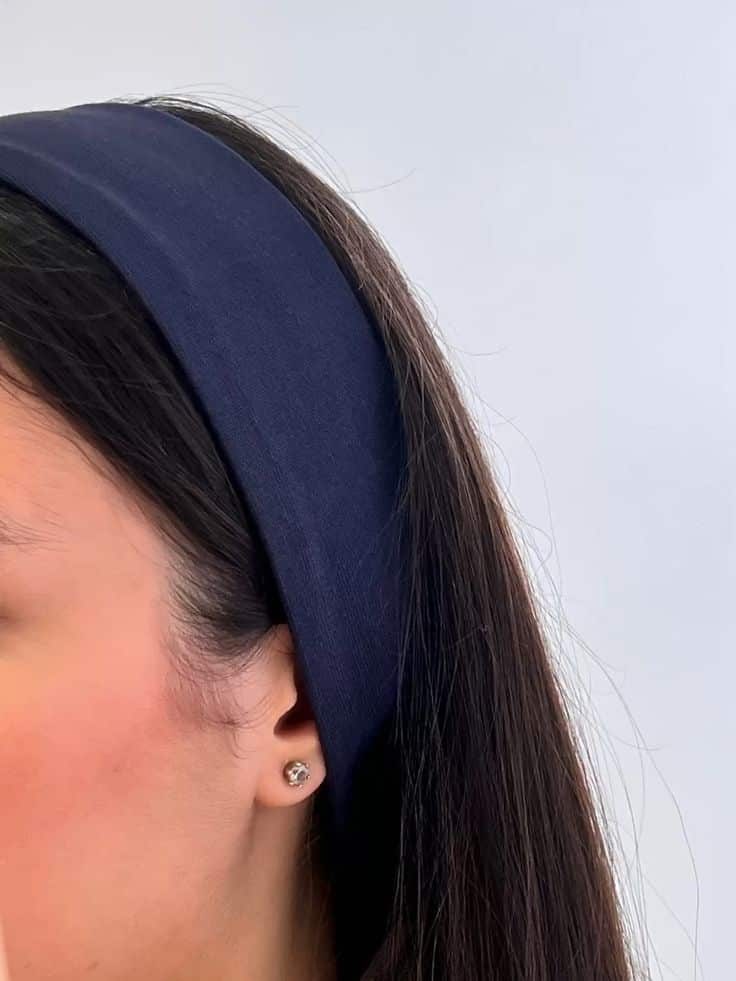 Banda de Tela para el Cabello Negra