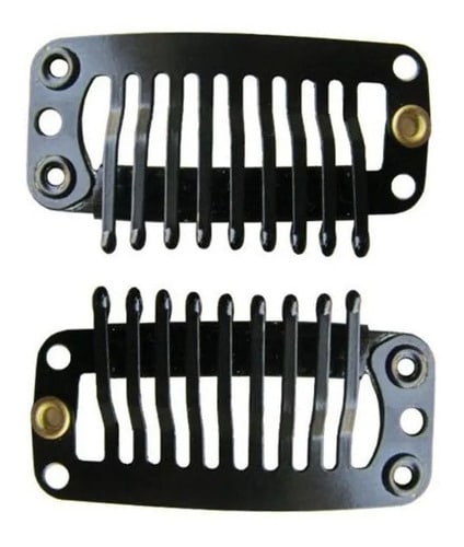 Broches para Extensiones Negro Unidad