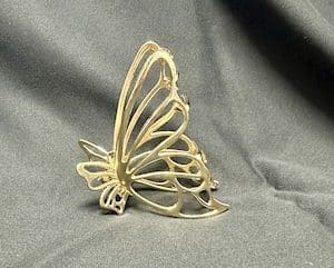 Mariposa Metalica para Cabello 7.5cms